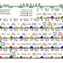 Calendrier cosmique 2026 8½ X 11 France-3